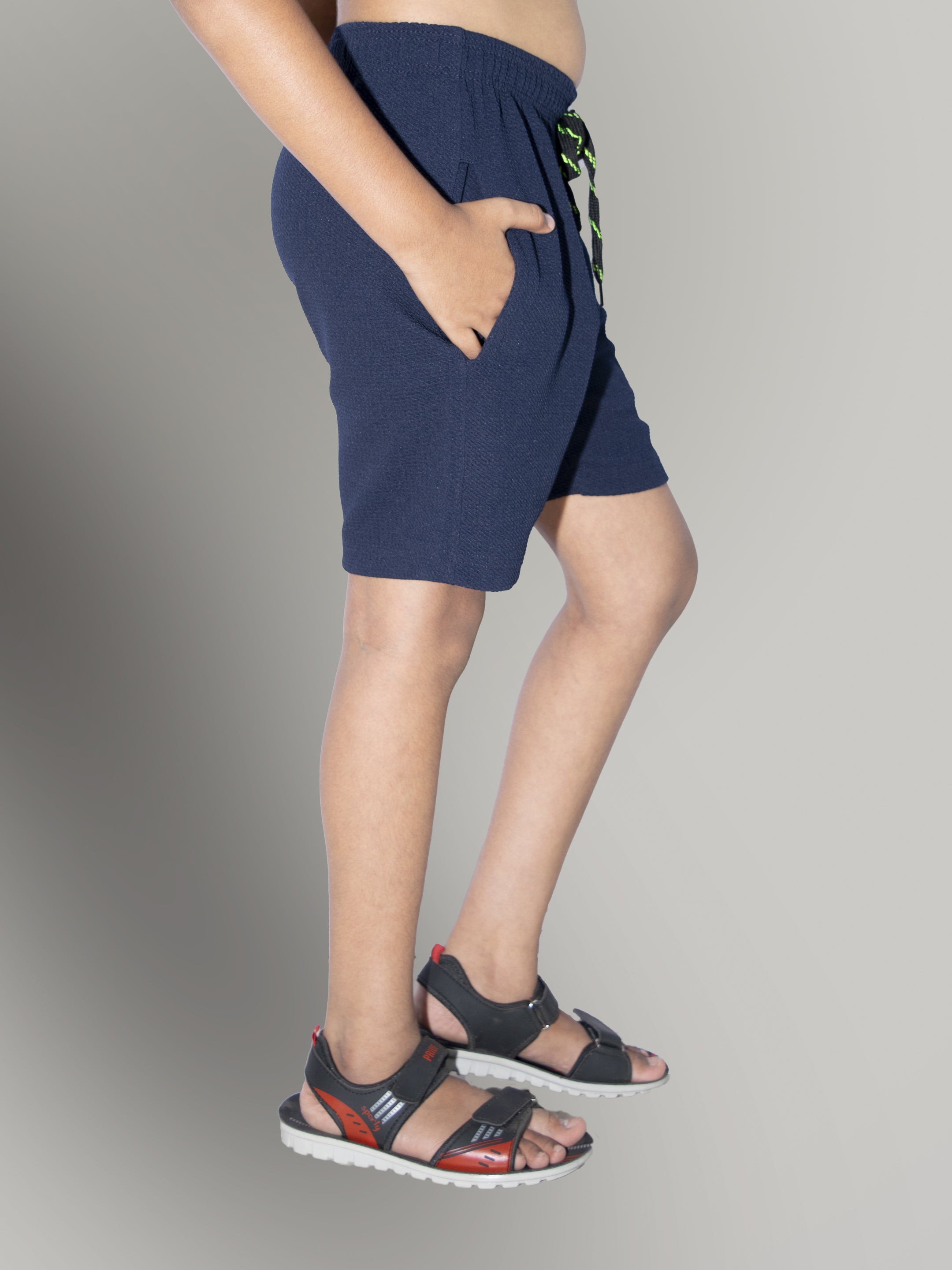 Jilz Boys Dry Fit Shorts - Blue, Navy