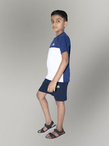 Jilz Boys Dry Fit T-Shirt and Shorts Combo - Navy