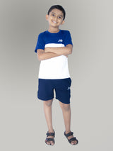 Jilz Boys Dry Fit T-Shirt and Shorts Combo - Navy