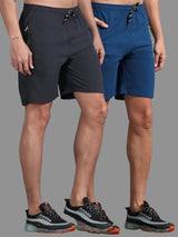 Jilz Men's  Shorts - Airforce & Grey