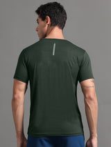 Jilz Men's Dry Fit T-Shirt - Bottle Green