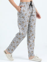 Jilz Women's Cotton Pyjama - Grey