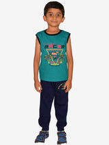 Jilz Boys Sleeveless T-Shirt and Track Pant Set