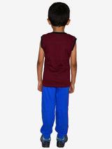 Jilz Boys Sleeveless T-Shirt and Track Pant Set