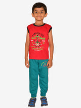 Jilz Boys Sleeveless T-Shirt and Track Pant Set