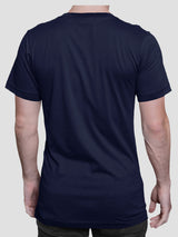 Jilz Mens Half Sleeve T-Shirt  (Black, Navy)