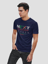 Jilz Mens Half Sleeve T-Shirt  (Navy)