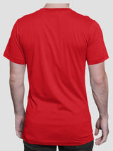 Jilz Mens Half Sleeve T-Shirt  (Red, Royal)