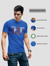 Jilz Mens Half Sleeve T-Shirt  (Royal)